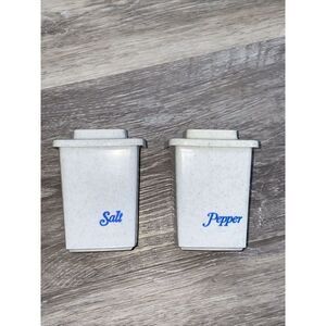 Vintage Counter Size Salt & Pepper Shaker Set Light Blue by Tucker Housewares